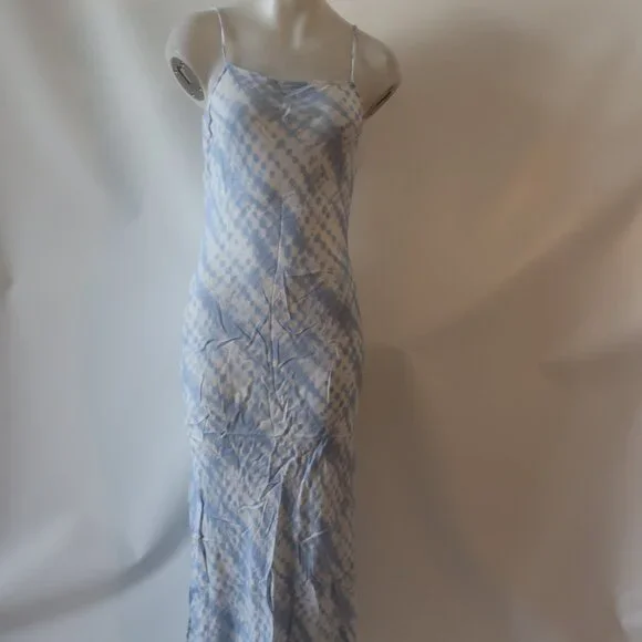 Womens Staud Blue White Cloud (Item- 3) July Strappy Rayon Maxi Dress 4 - Picture 7 of 15